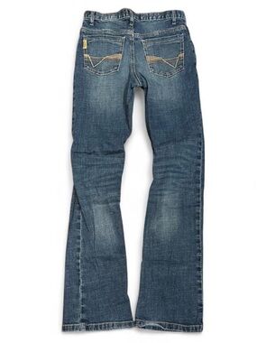 Y2K Cinch Western Embroidered Low Rise Bootcut Jeans